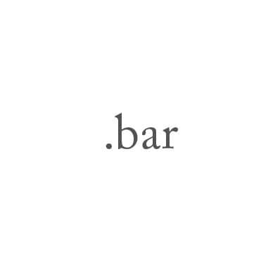 Top-Level-Domain .bar