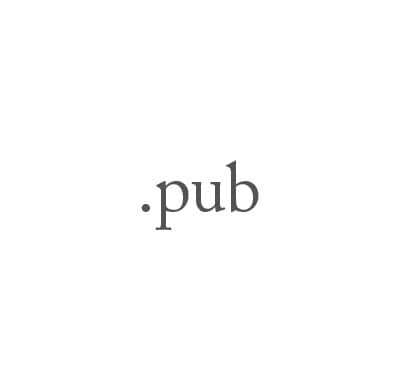 Top-Level-Domain .pub